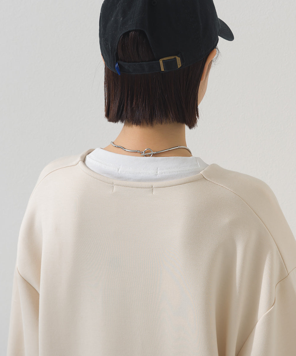 【OMNES】ソフトポンチノーカラー長袖カーディガン UVカット 花粉リリース付【261W430OMN014】