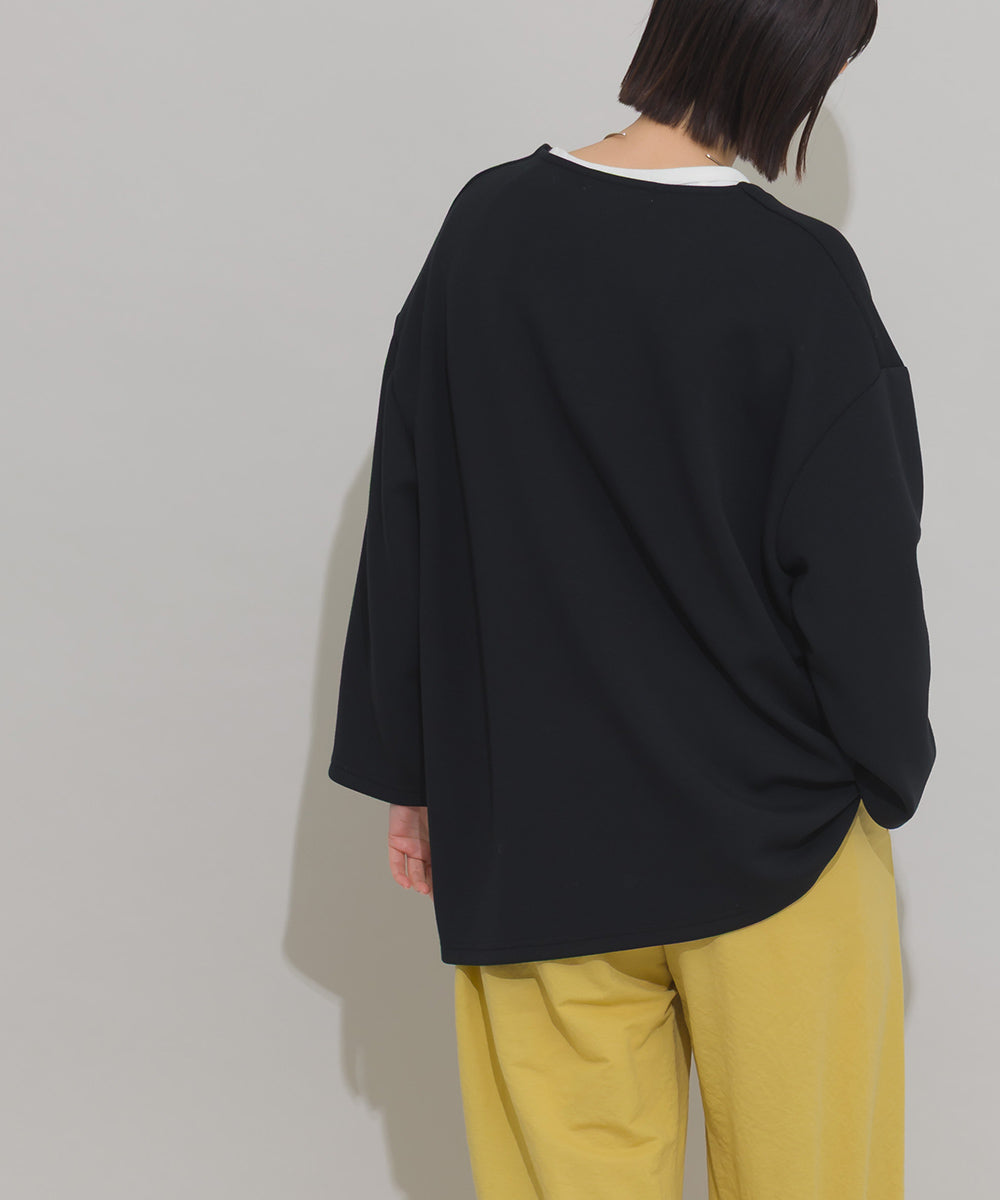 【OMNES】ソフトポンチノーカラー長袖カーディガン UVカット 花粉リリース付【261W430OMN014】