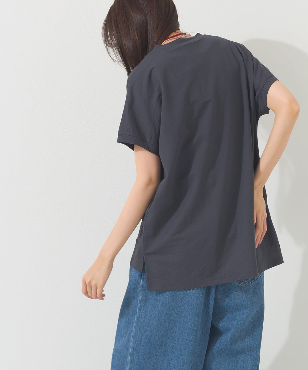 【OMNES】接触冷感 ロゴフレンチスリーブ半袖Tシャツ【261W430OMN022】