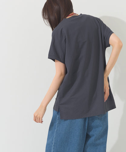 【OMNES】接触冷感 ロゴフレンチスリーブ半袖Tシャツ【261W430OMN022】
