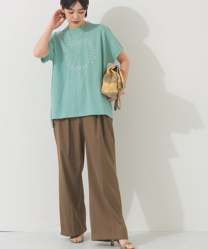 【OMNES】接触冷感 ロゴフレンチスリーブ半袖Tシャツ【261W430OMN022】