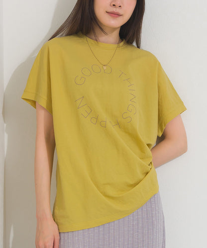 【OMNES】接触冷感 ロゴフレンチスリーブ半袖Tシャツ【261W430OMN022】