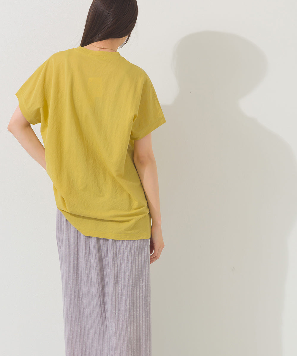 【OMNES】接触冷感 ロゴフレンチスリーブ半袖Tシャツ【261W430OMN022】