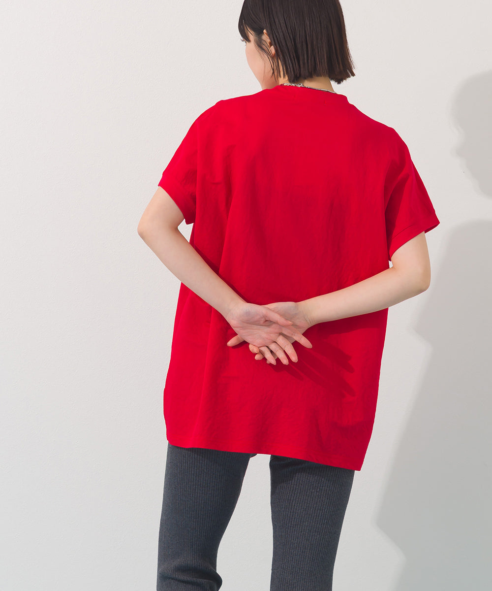 【OMNES】接触冷感 ロゴフレンチスリーブ半袖Tシャツ【261W430OMN022】