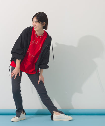 【OMNES】接触冷感 ロゴフレンチスリーブ半袖Tシャツ【261W430OMN022】