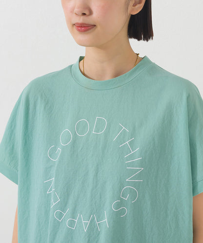 【OMNES】接触冷感 ロゴフレンチスリーブ半袖Tシャツ【261W430OMN022】