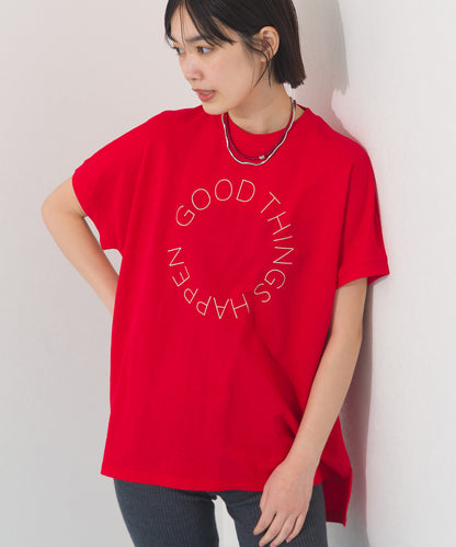 【OMNES】接触冷感 ロゴフレンチスリーブ半袖Tシャツ【261W430OMN022】