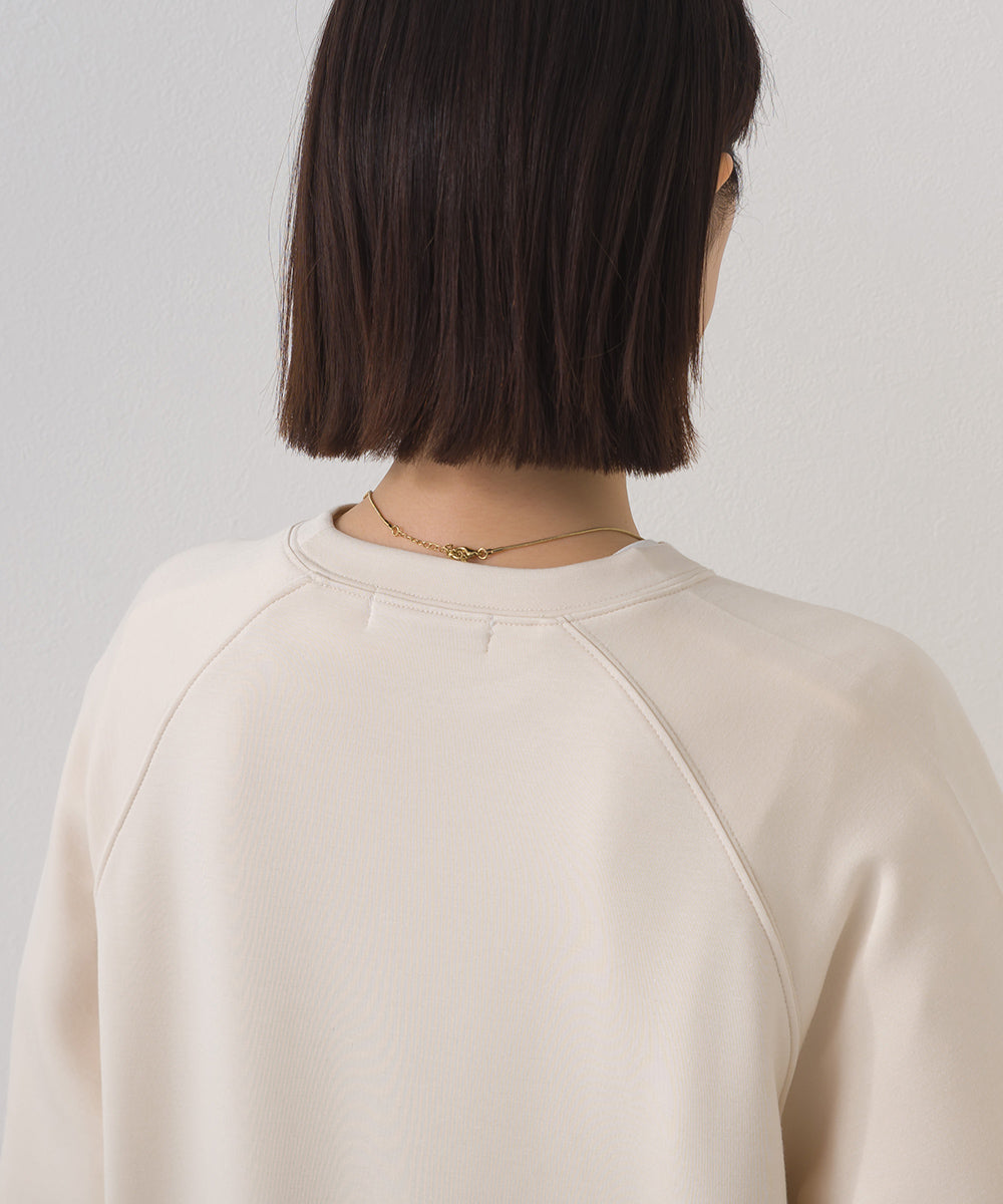 【OMNES】ソフトポンチロゴプリント裾ドローコード 長袖Tシャツ UVカット 花粉リリース付【261W430OMN023】