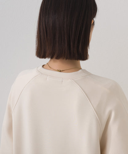 【OMNES】ソフトポンチロゴプリント裾ドローコード 長袖Tシャツ UVカット 花粉リリース付【261W430OMN023】