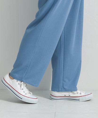 【OMNES】デニムライク２タックテーパードパンツ 花粉リリース付【261W432OMN033】