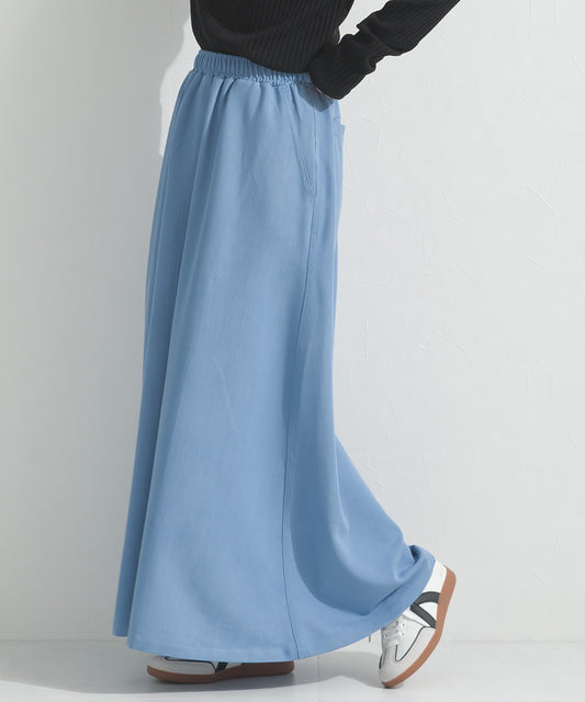 【OMNES】デニムライクイージーロングスカート 花粉リリース付【261W433OMN034】