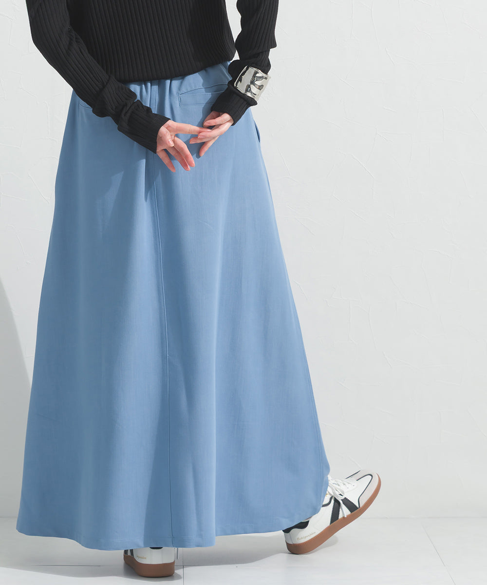 【OMNES】デニムライクイージーロングスカート 花粉リリース付【261W433OMN034】