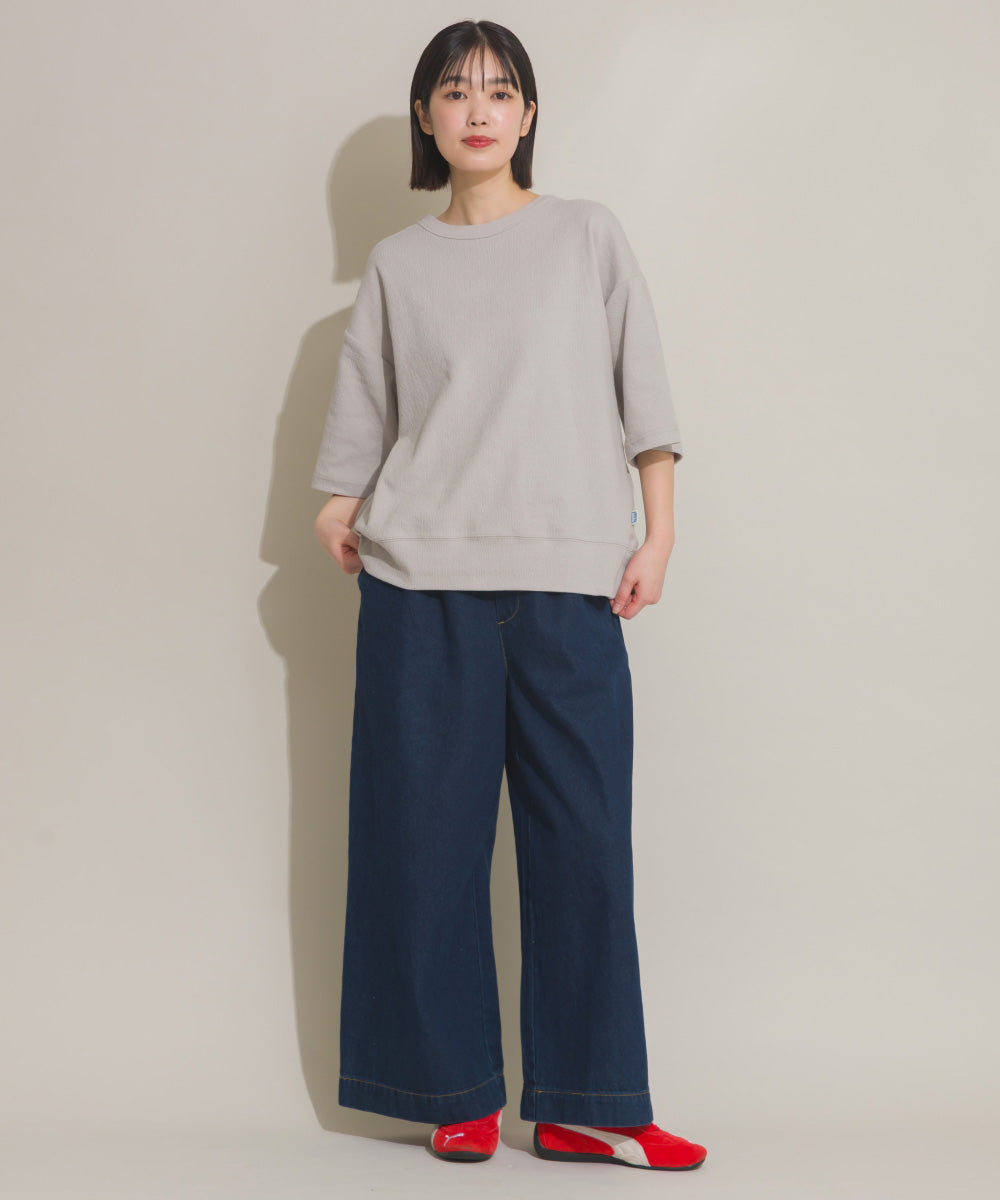 【OMNES】DISCUS別注 カット楊柳 半袖Tシャツ【261W430DIS257】