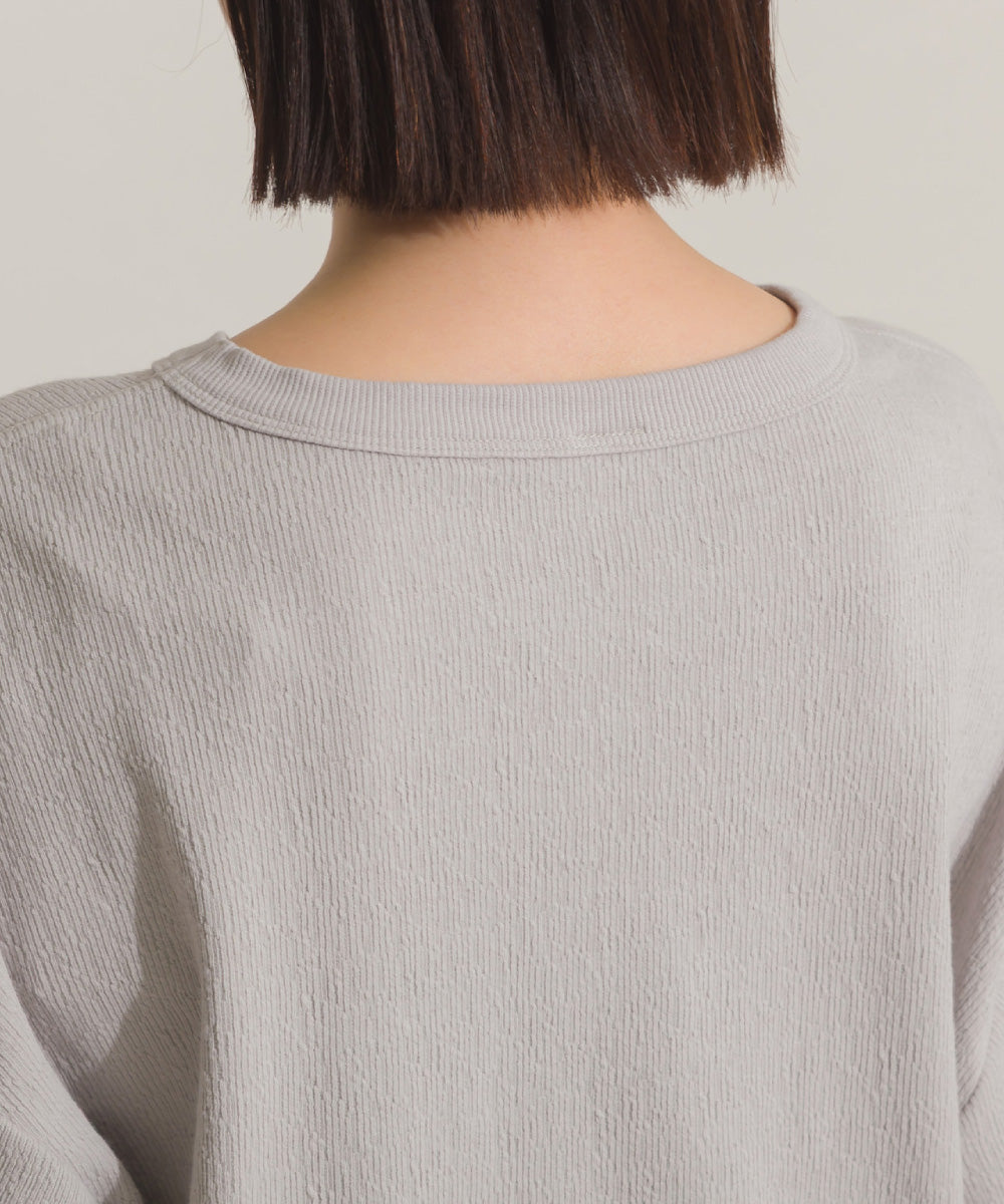 【OMNES】DISCUS別注 カット楊柳 半袖Tシャツ【261W430DIS257】