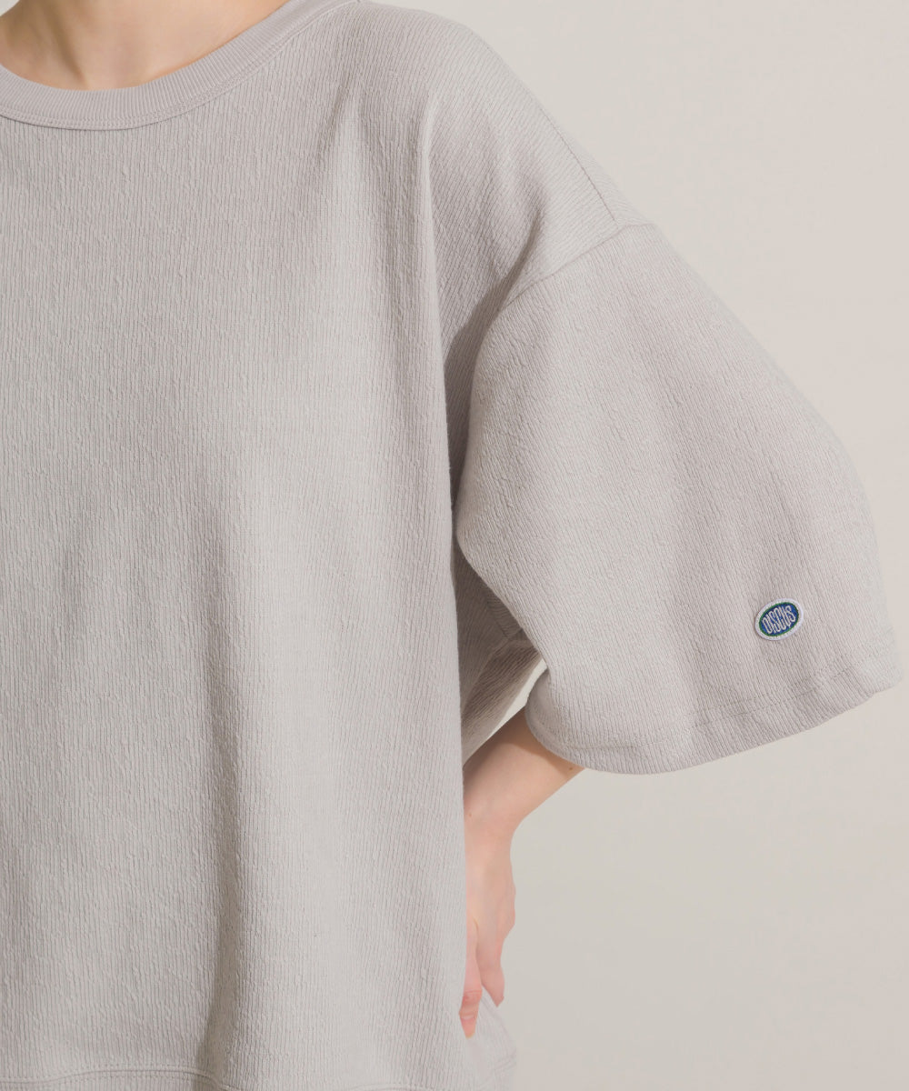 【OMNES】DISCUS別注 カット楊柳 半袖Tシャツ【261W430DIS257】
