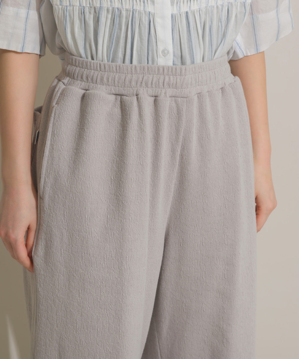 【OMNES】DISCUS別注 カット楊柳ワイドパンツ【261W432DIS258】
