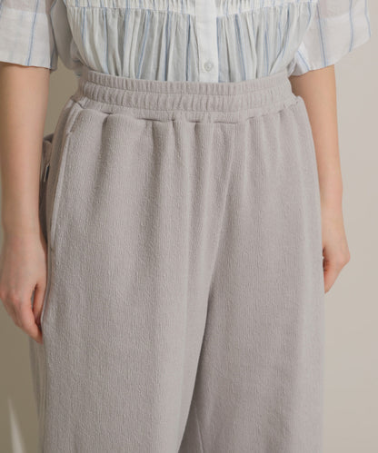 【OMNES】DISCUS別注 カット楊柳ワイドパンツ【261W432DIS258】