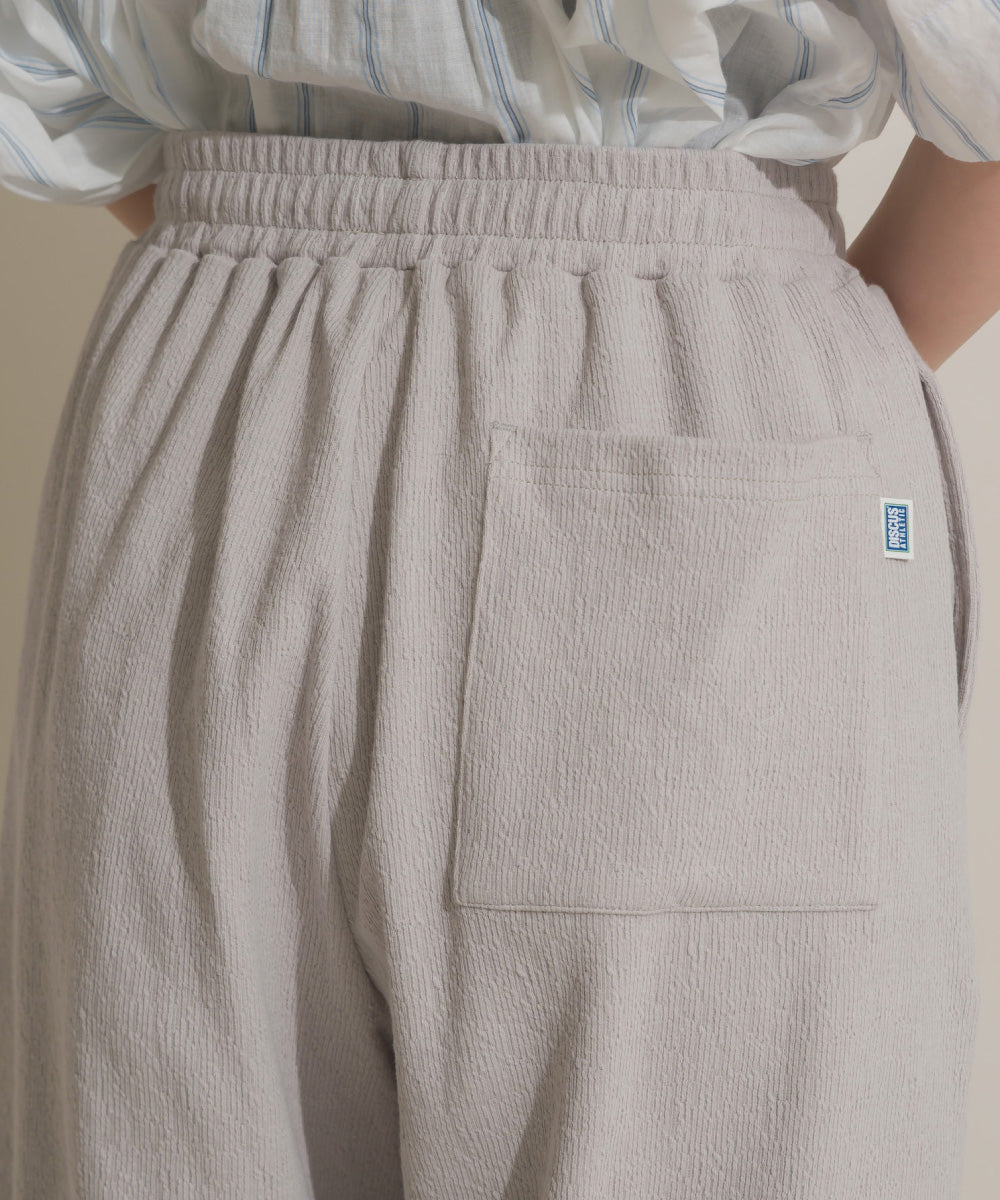 【OMNES】DISCUS別注 カット楊柳ワイドパンツ【261W432DIS258】