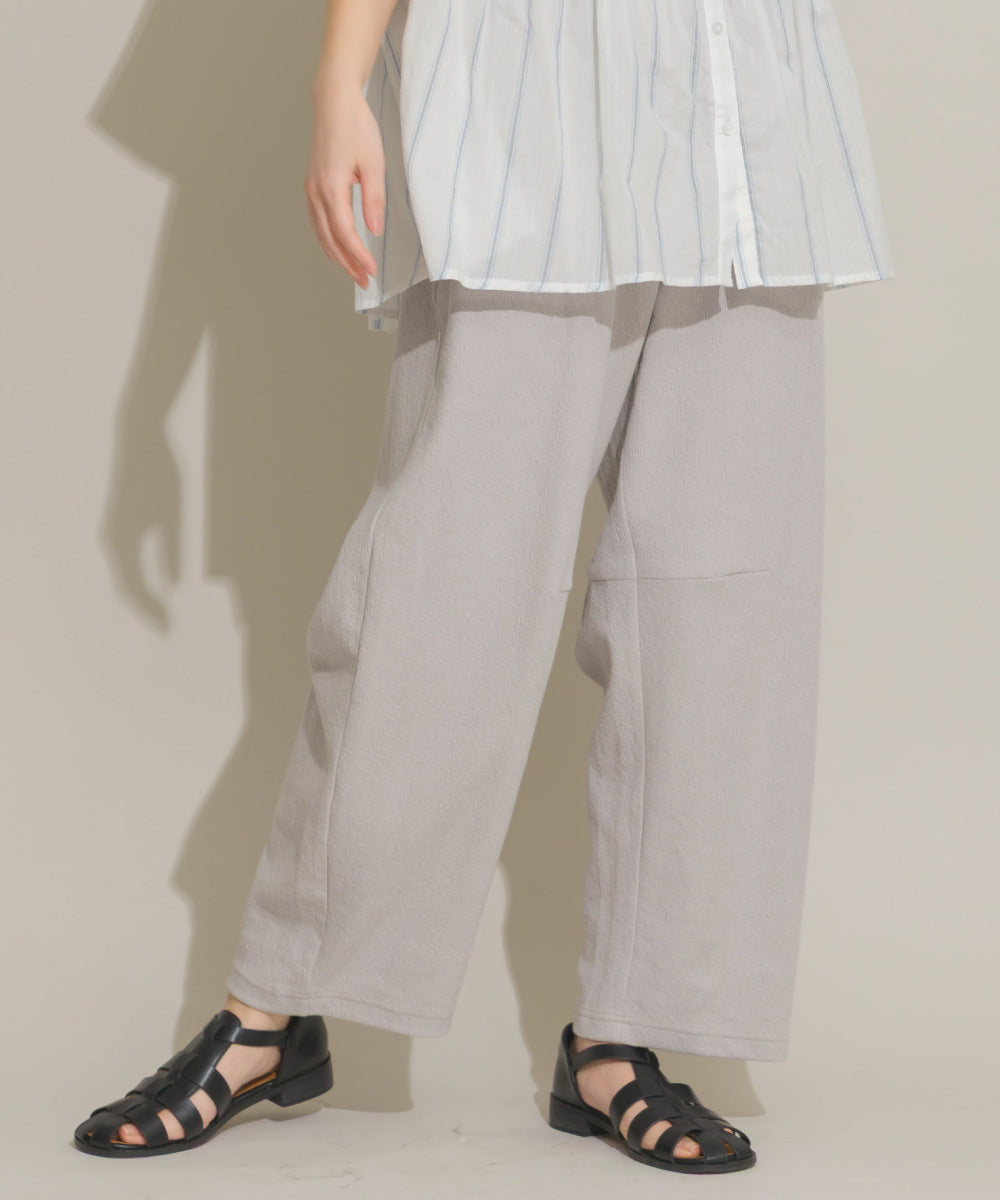 【OMNES】DISCUS別注 カット楊柳ワイドパンツ【261W432DIS258】