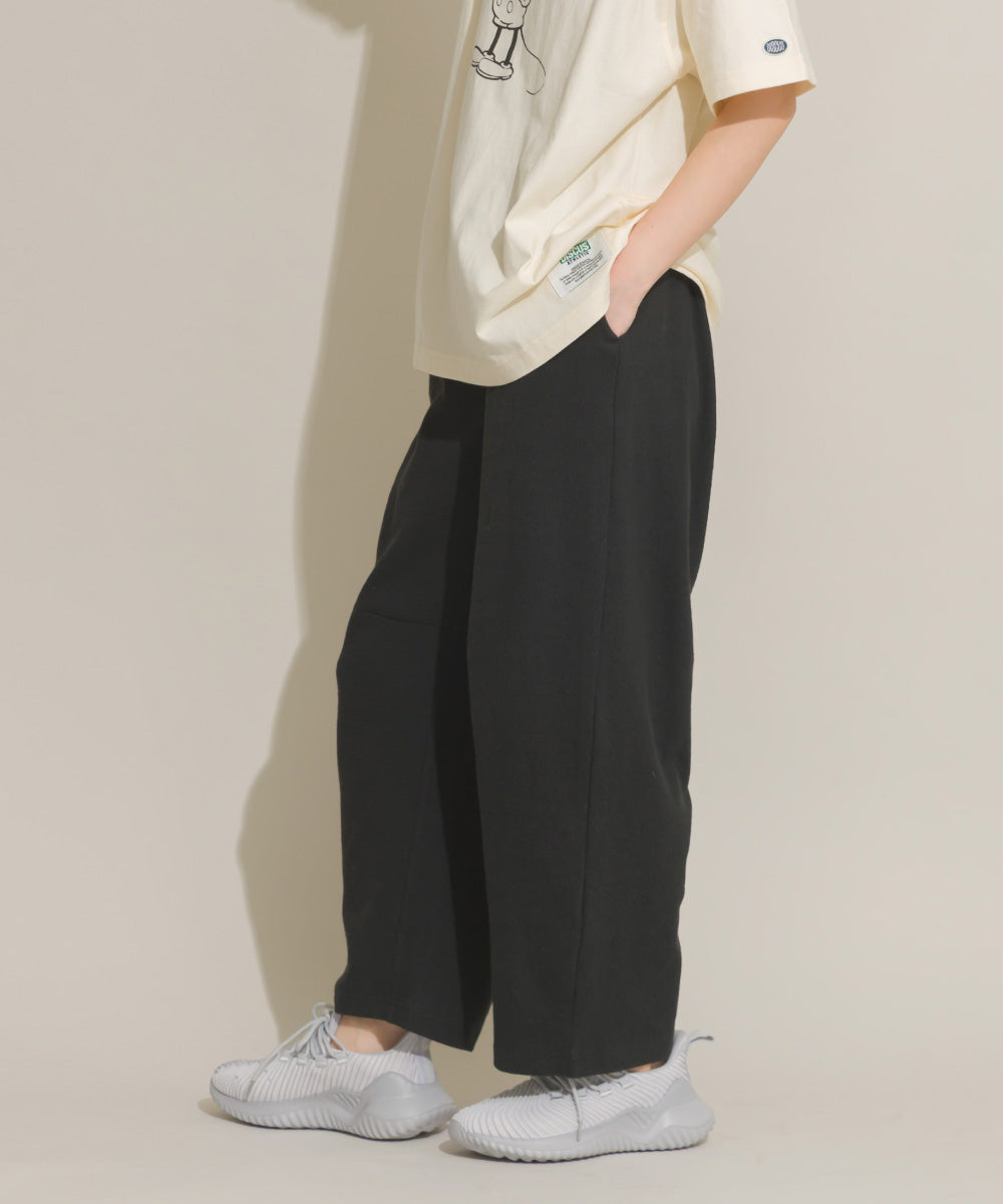 【OMNES】DISCUS別注 カット楊柳ワイドパンツ【261W432DIS258】