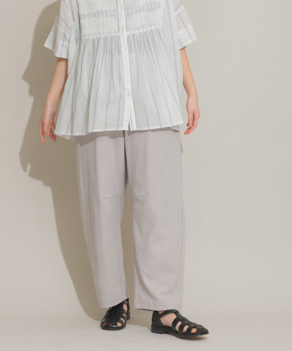 【OMNES】DISCUS別注 カット楊柳ワイドパンツ【261W432DIS258】