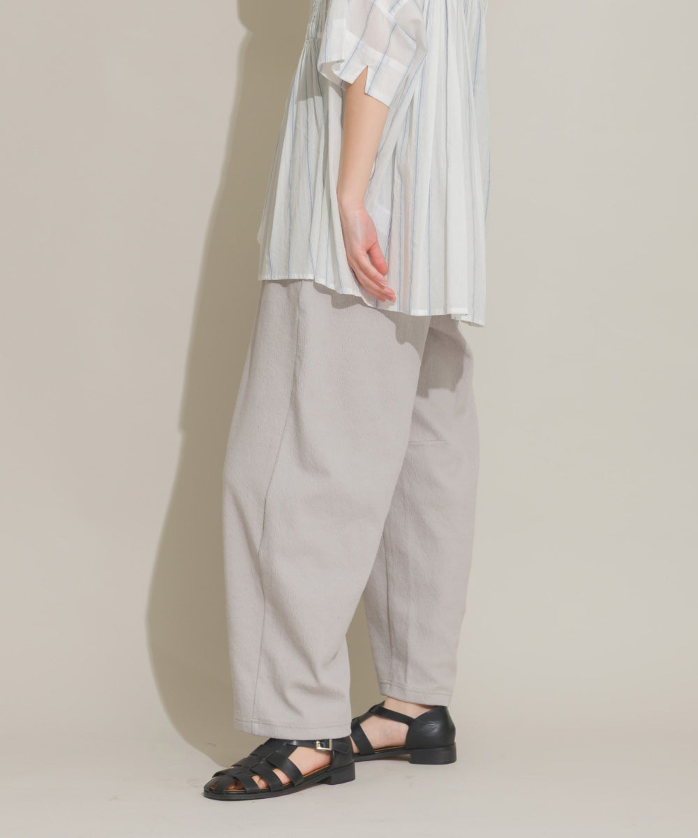【OMNES】DISCUS別注 カット楊柳ワイドパンツ【261W432DIS258】
