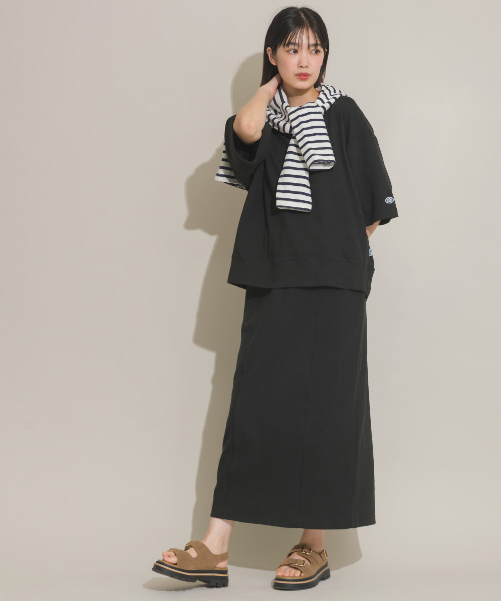 【OMNES】DISCUS別注 カット楊柳ロングスカート【261W433DIS259】