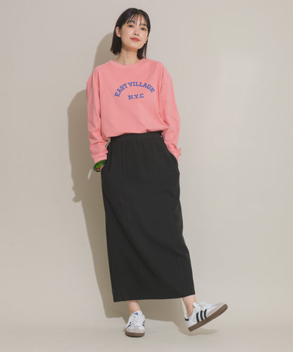 【OMNES】DISCUS別注 カット楊柳ロングスカート【261W433DIS259】