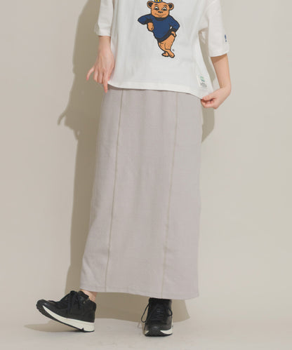 【OMNES】DISCUS別注 カット楊柳ロングスカート【261W433DIS259】