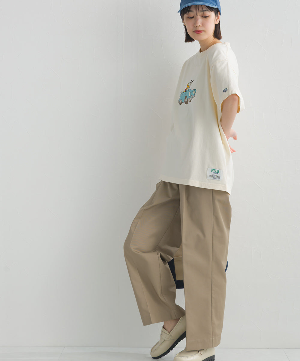 【DISCUS】Disney Tシャツ オーバーサイズミッキープリント半袖Tシャツ③ 【261W430DIS264】