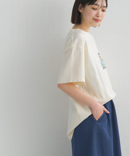 【DISCUS】Disney Tシャツ オーバーサイズミッキープリント半袖Tシャツ③ 【261W430DIS264】