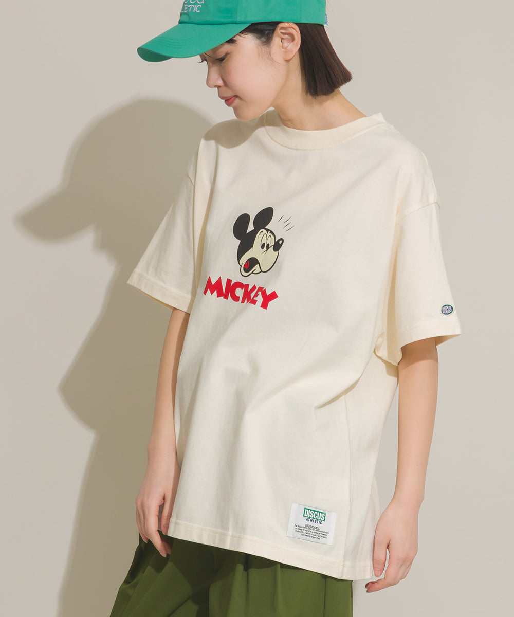 DISCUS】Disney Tシャツ オーバーサイズミッキープリント半袖Tシャツ④