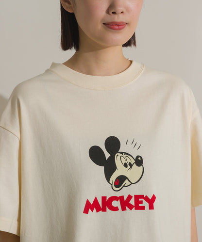 【DISCUS】Disney Tシャツ オーバーサイズミッキープリント半袖Tシャツ④【261W430DIS265】