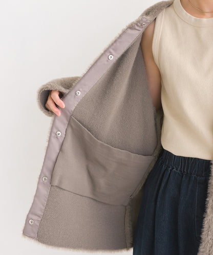 【OMNES Supremo】フェザーヤーンダブルフェイスニットカーディガン【3324-6150】