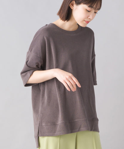 【OMNES PURPLE LABEL】パイル半袖プルオーバー【6124-5509】