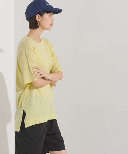 【OMNES】UVカット&ドライ加工 ポケット付き半袖Tシャツ【7122-5249】