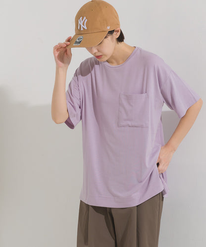 【OMNES】UVカット&ドライ加工 ポケット付き半袖Tシャツ【7122-5249】