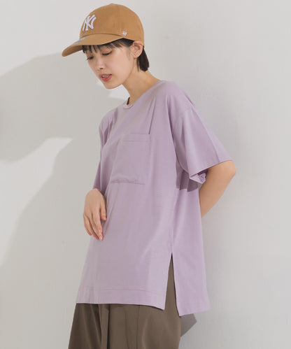 【OMNES】UVカット&ドライ加工 ポケット付き半袖Tシャツ【7122-5249】