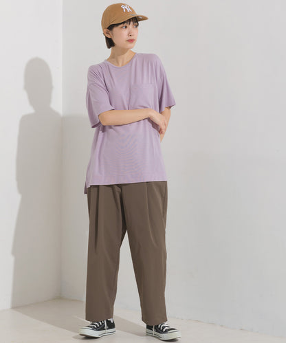【OMNES】UVカット&ドライ加工 ポケット付き半袖Tシャツ【7122-5249】
