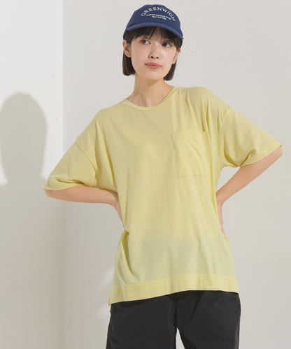 【OMNES】UVカット&ドライ加工 ポケット付き半袖Tシャツ【7122-5249】
