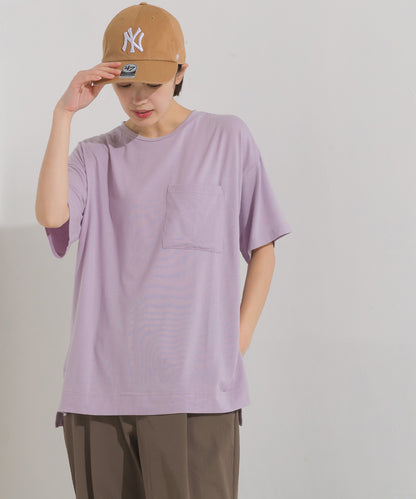 【OMNES】UVカット&ドライ加工 ポケット付き半袖Tシャツ【7122-5249】