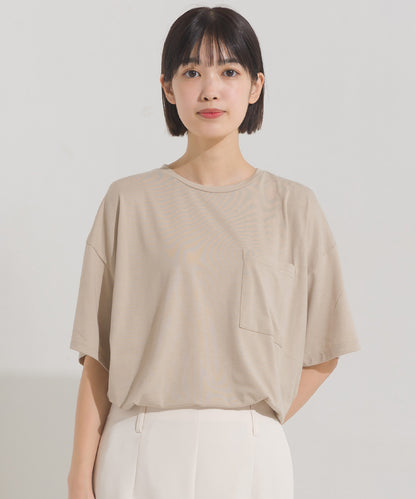 【OMNES】UVカット&ドライ加工 ポケット付き半袖Tシャツ【7122-5249】