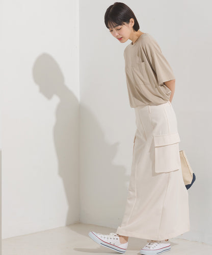 【OMNES】UVカット&ドライ加工 ポケット付き半袖Tシャツ【7122-5249】