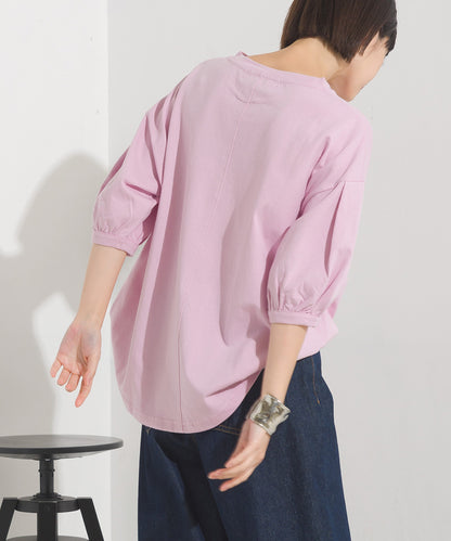 【OMNES】超撥水加工 タックボリューム半袖Tシャツ【7122-5300】
