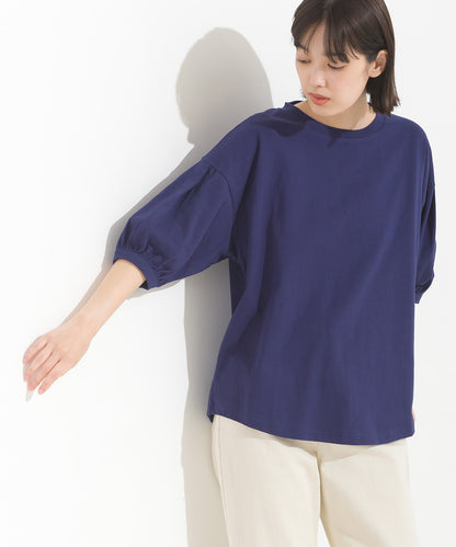 【OMNES】超撥水加工 タックボリューム半袖Tシャツ【7122-5300】