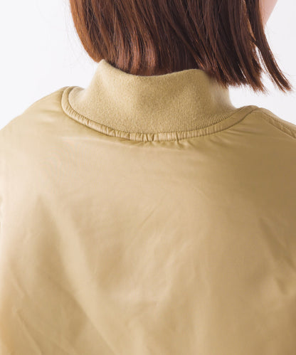 【hbA】【OMNES】ナイロンツイル MA-1 ブルゾン【7122-7141】