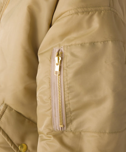 【hbA】【OMNES】ナイロンツイル MA-1 ブルゾン【7122-7141】