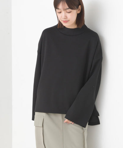 【OMNES】ダンボールニット スタンドカラー長袖プルオーバー【7123-5425】
