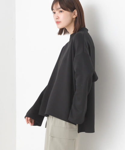 【OMNES】ダンボールニット スタンドカラー長袖プルオーバー【7123-5425】