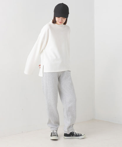 【OMNES】ダンボールニット スタンドカラー長袖プルオーバー【7123-5425】